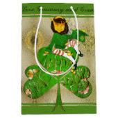 Leprechaun St. Patrick's Day Gift Bag Medium Cadeauzakje (Voorkant)