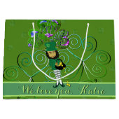 Leprechaun St. Patrick's Day Groot Cadeauzakje (Voorkant)