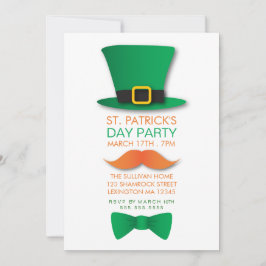 Leprechaun St. Patrick's Day Invitation Kaart