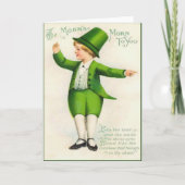  Leprechaun St Patrick's Day Kaart (Voorkant)