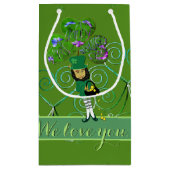 Leprechaun St. Patrick's Day Klein Cadeauzakje (Achterkant)