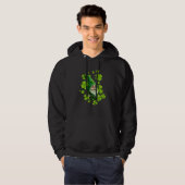 Leprechaun St Patrick's Day Leprechaun Shamrock Hoodie (Voorkant volledig)
