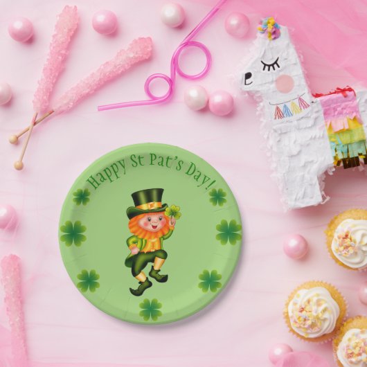 Leprechaun St Patrick's Day Papieren Bordje (Feest)