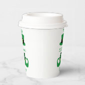 Leprechaun St. Patrick's Day Party Green Black Papieren Bekers (Rechts)