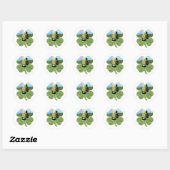Leprechaun St. Patrick's Day Ronde Sticker (Vel)