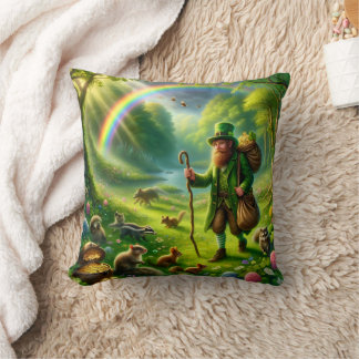 Leprechaun St. Patrick's Day Smaragdgroene decorat Kussen
