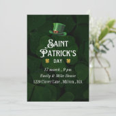 Leprechaun St.Patrick's Day Uitnodiging (Staand voorkant)