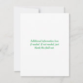 Leprechaun St Patricks Day Uitnodiging (Achterkant)