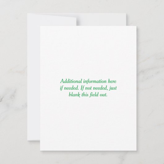 Leprechaun St Patricks Day Uitnodiging (Achterkant)