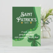 Leprechaun St.Patrick's Day Uitnodiging (Staand voorkant)