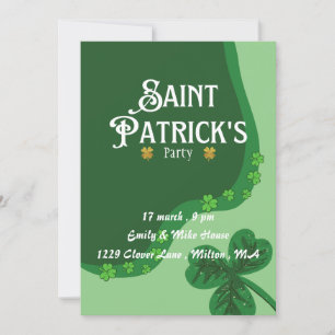 Leprechaun St.Patrick's Day Uitnodiging