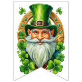 Leprechaun St Patrick's Day viering Vlaggetjes (Derde vlag)