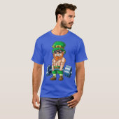 Leprechaun St Patricks Day Weightlift Fitness T-shirt (Voorkant volledig)