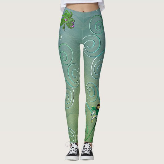 Leprechaun St. Patrick's Leggings (Voorkant)