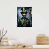 Leprechaun Steampunk stijl Poster (Keuken)