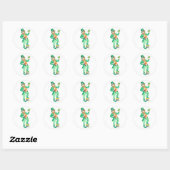 Leprechaun-Stickers Ronde Sticker (Vel)