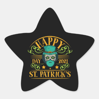 Leprechaun Sugar Skull St Patricks Day Gift Ster Sticker