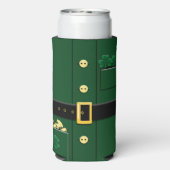 Leprechaun Suit St Patricks Day 12oz Slim Seltzer Blikjeskoeler (Seltzer Achterkant)