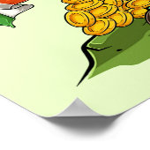 Leprechaun T-Rex St. Patrick's Day Poster (Hoek)