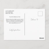 Leprechaun Toon Meisje naast de pot met goud Briefkaart (Achterkant)