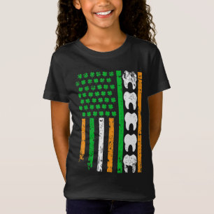 Leprechaun Tooth Shamrock St Patrick Day Dentist D T-shirt
