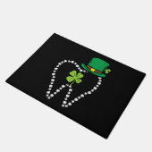 Leprechaun Tooth Shamrock St Patrick Day Dentist Deurmat (Schuin)