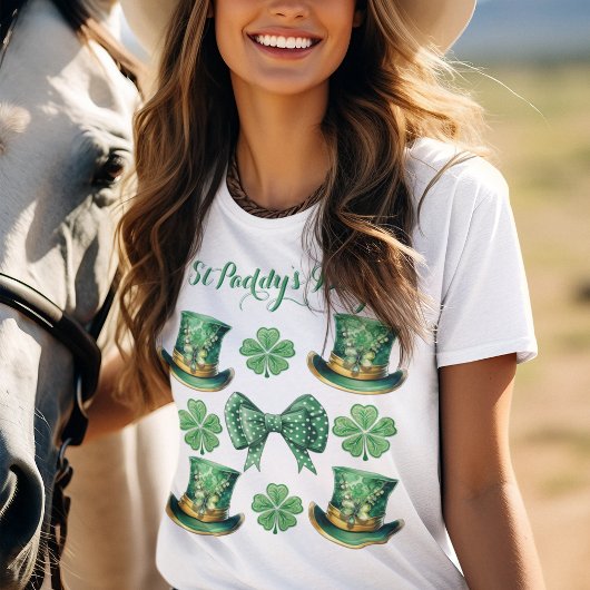 Leprechaun Top Hats met Klaver en Coquette Bow