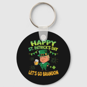 Leprechaun Trump Bier Fijne St Patricks Dag Laten Sleutelhanger