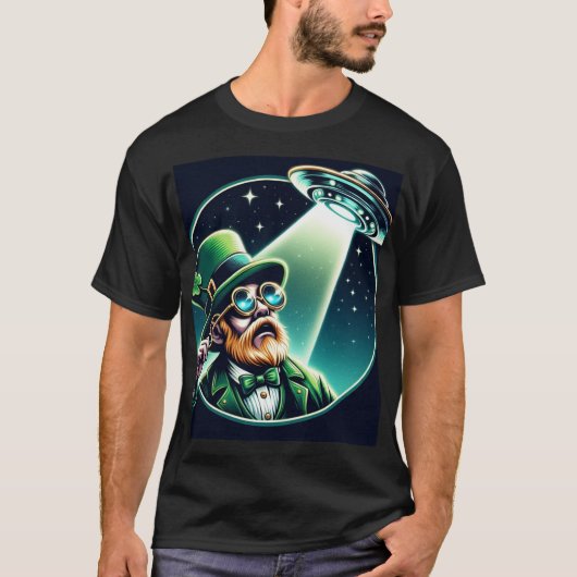 Leprechaun ufo t-shirt (Voorkant)