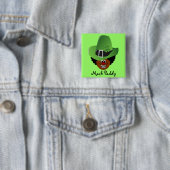 Leprechaun uit St. Patrick's Day Vierkante Button 5,1 Cm (In situ)