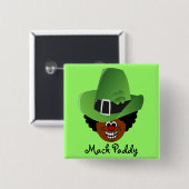 Leprechaun uit St. Patrick's Day Vierkante Button 5,1 Cm (Voorkant /achterkant)