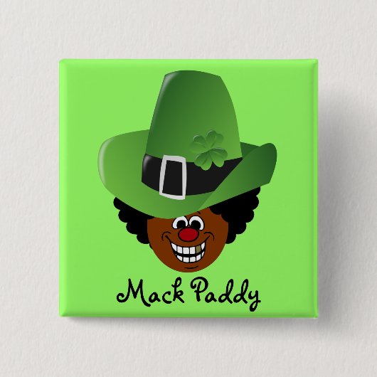 Leprechaun uit St. Patrick's Day Vierkante Button 5,1 Cm (Voorkant)