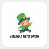 Leprechaun Vierkante Sticker (Voorkant)