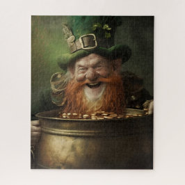 leprechaun vindt de pot van de gouden puzzel