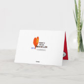 Leprechaun vs. Elf Christmas Kaart (Achterkant)