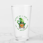 Leprechaun-Waar kan ik me aanmelden voor de Shenan Glas (Voorkant)