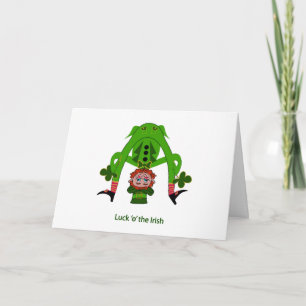 Leprechaun Wenskaart - St. Patrick's Day Kaart