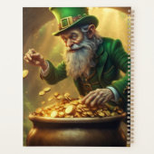 Leprechaun-wenskalender Planner (Achterkant)