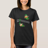 Leprechaun Wrestling St Patricks Day T-shirt (Voorkant)