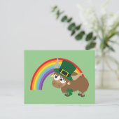 Leprechaun Yak Briefkaart (Staand voorkant)