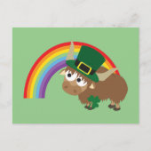 Leprechaun Yak Briefkaart (Voorkant)