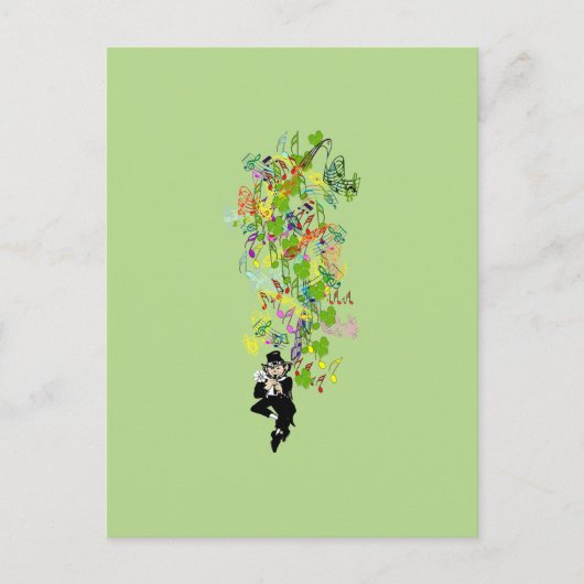 LeprechaunBlackPants Briefkaart (Voorkant)