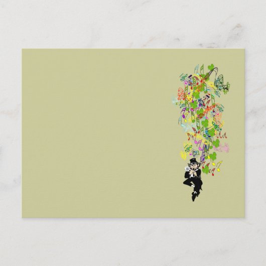 LeprechaunBlackPants Briefkaart (Voorkant)