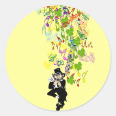 LeprechaunBlackPants Ronde Sticker (Voorkant)