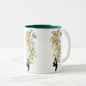 LeprechaunBlackPants Tweekleurige Koffiemok (Voorkant rechts)