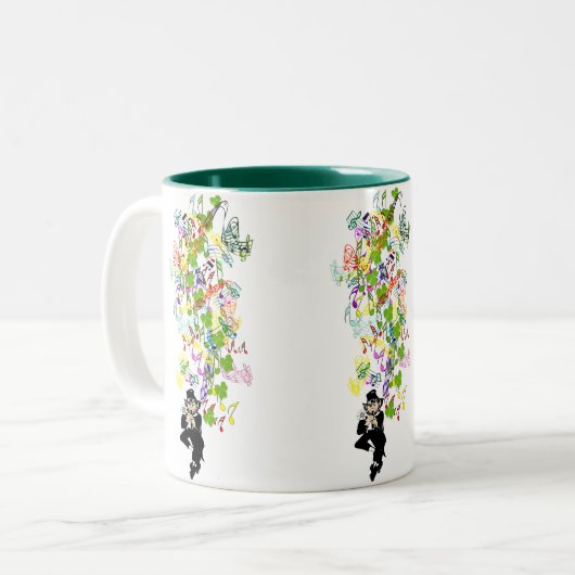 LeprechaunBlackPants Tweekleurige Koffiemok (Voorkant links)