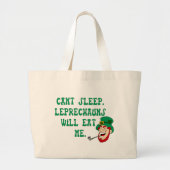 Leprechauns Bag Grote Tote Bag (Voorkant)