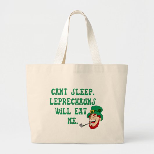 Leprechauns Bag Grote Tote Bag (Voorkant)