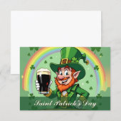 Leprechaun's Blijdschap Onder de Regenboog (Voorkant / Achterkant)