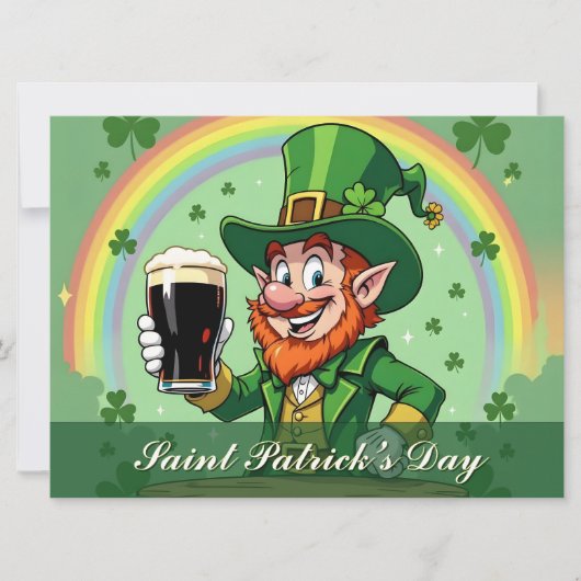 Leprechaun's Blijdschap Onder de Regenboog (Voorkant)